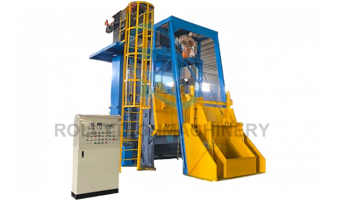 QR3220 Rubber tumble belt shot blasting machine